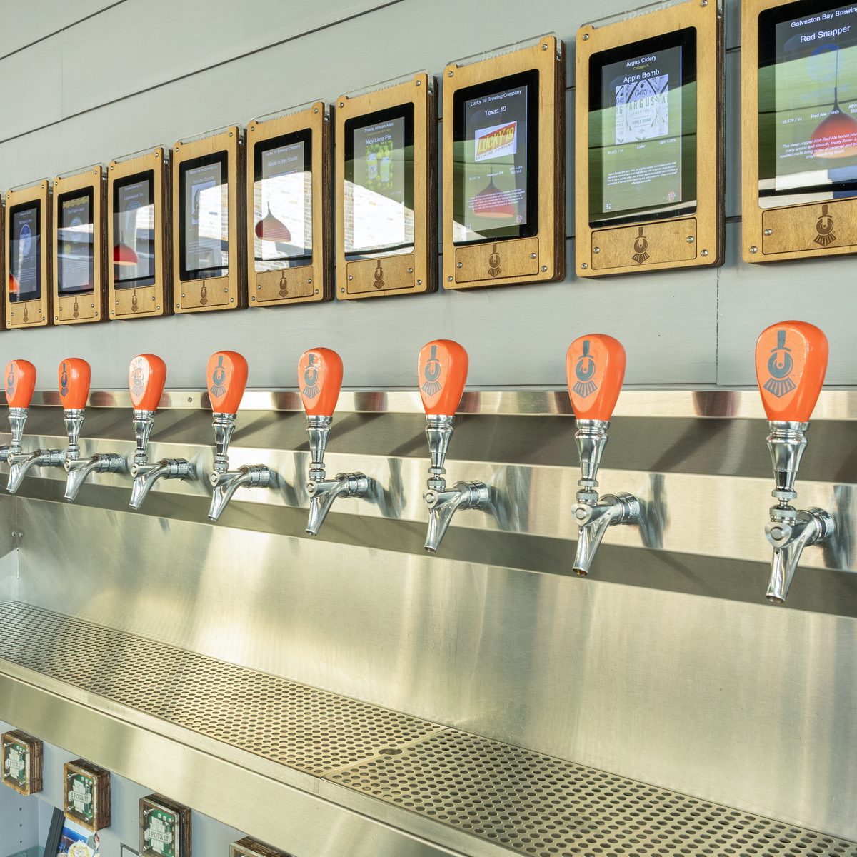 36 taps, all self-pour